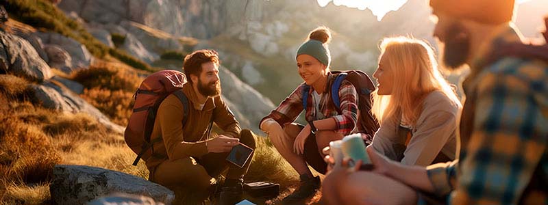 Friends in the mountain