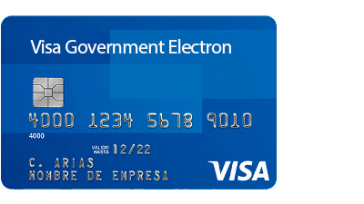Tarjeta Visa Government Electron
